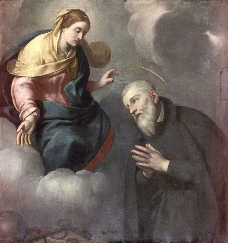 S. Girolamo Emiliani in preghiera davanti alla Vergine